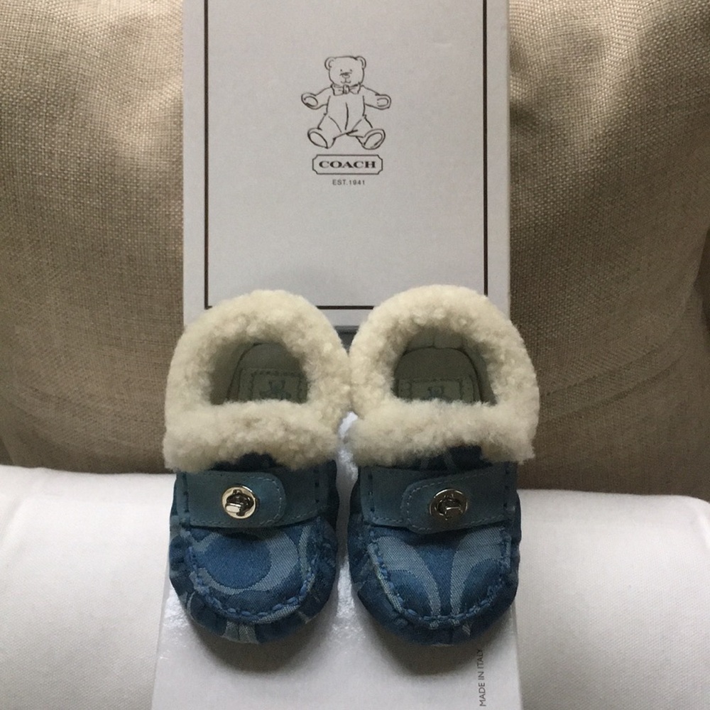 Very Rare Coach baby booties